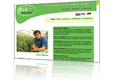 The first biologial farmer from Samos, I created the logo, and designed the sticker for all the biological products. the website is in English, German and Greek