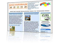 German travel guide to get to know the ins & outs of Samos Island. A site to start your holidays on Samos in an independent way, with intresting recomandations. Site language is only German.